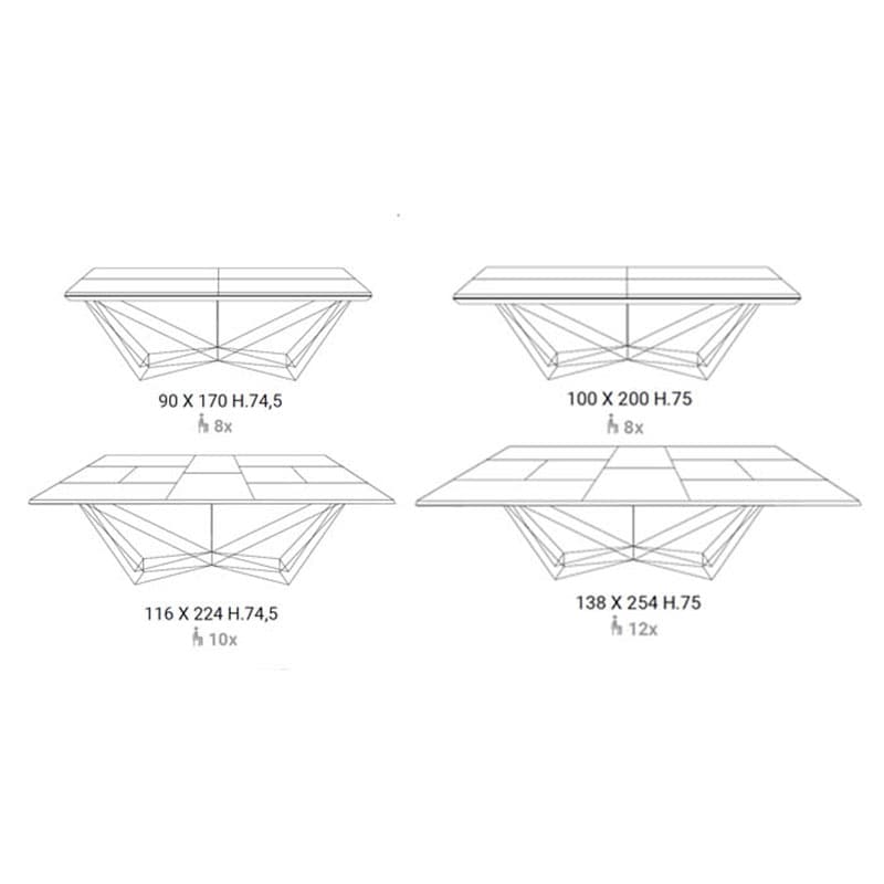 Fil8 Extending Tables by Ozzio Italia