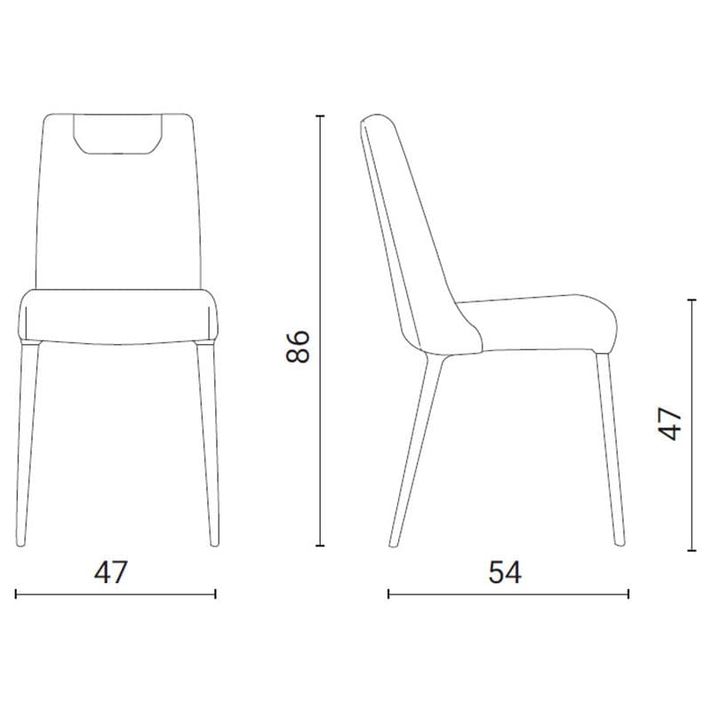 Sofia Dining Chair by Ozzio Italia