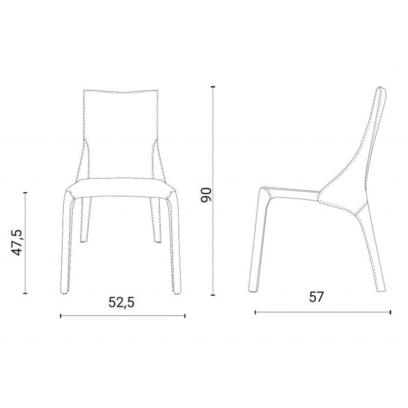 Kite Dining Chair by Ozzio Italia