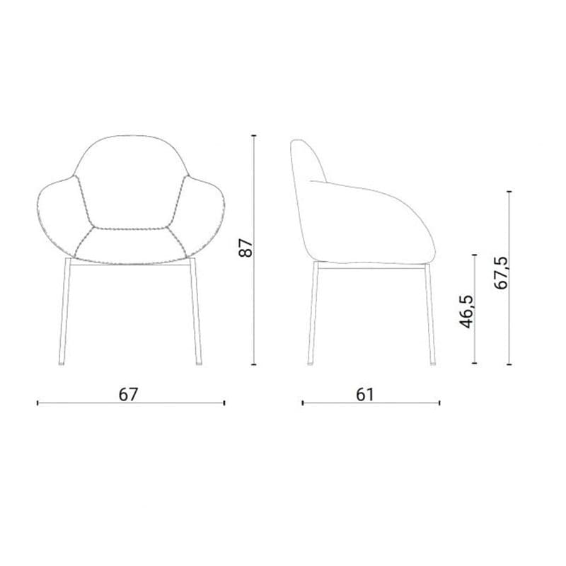 Ten Armchair by Ozzio Italia