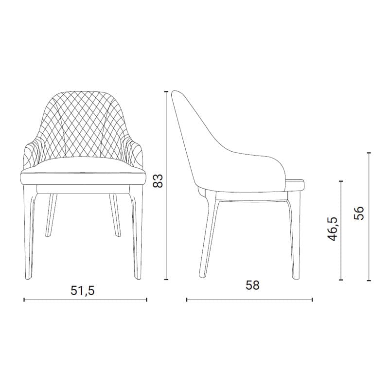 Thelma Armchair by Ozzio Italia