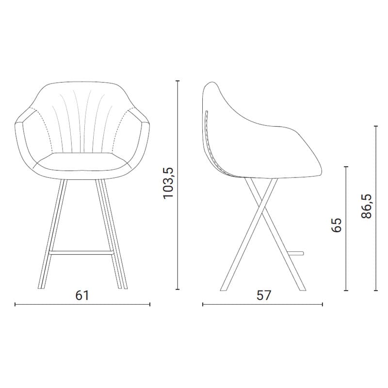 Dumbo Bar Stool by Ozzio Italia