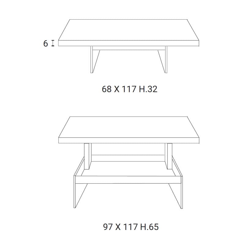 Bellagio Coffee Table by Ozzio Italia