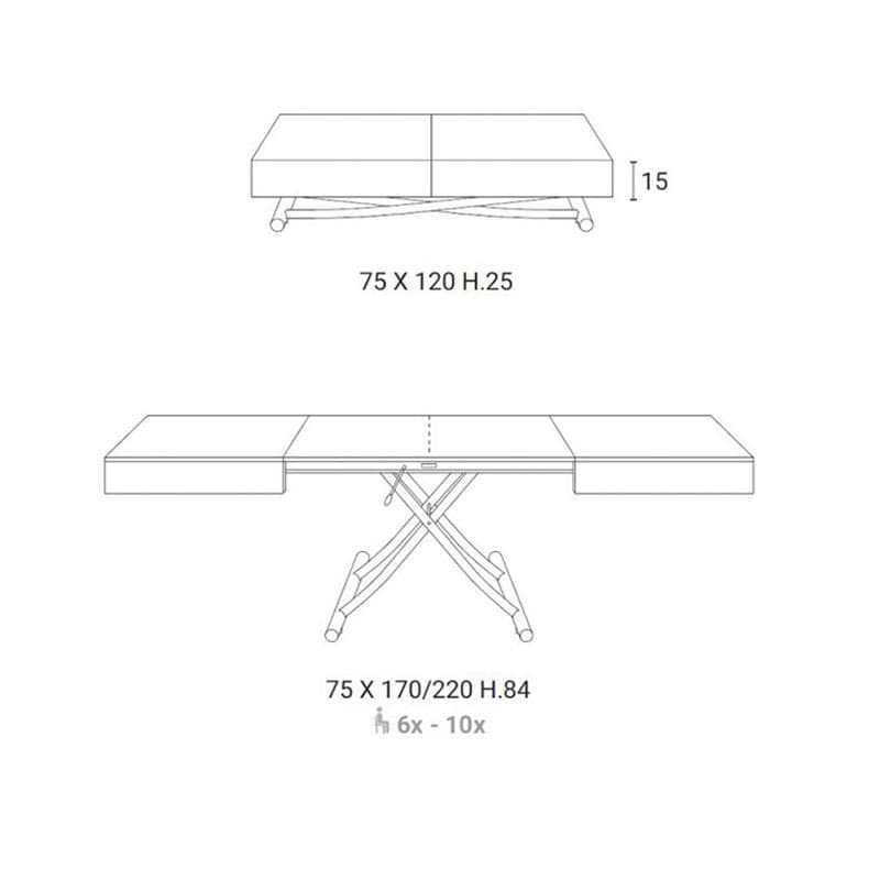 Wood Box Coffee Table by Ozzio Italia