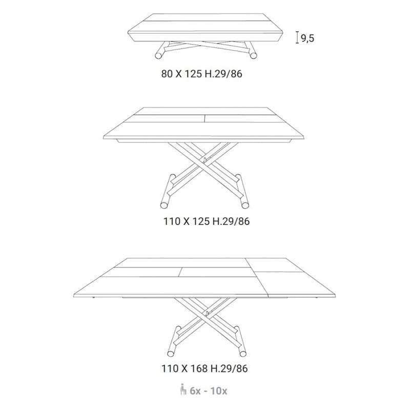 Leonardo Coffee Table by Ozzio Italia