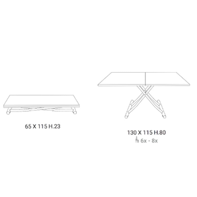 Mondial Coffee Table by Ozzio Italia