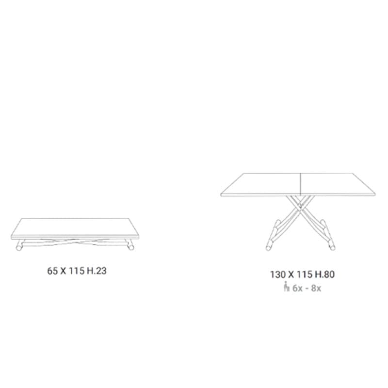 Mondial Cr Coffee Table by Ozzio Italia