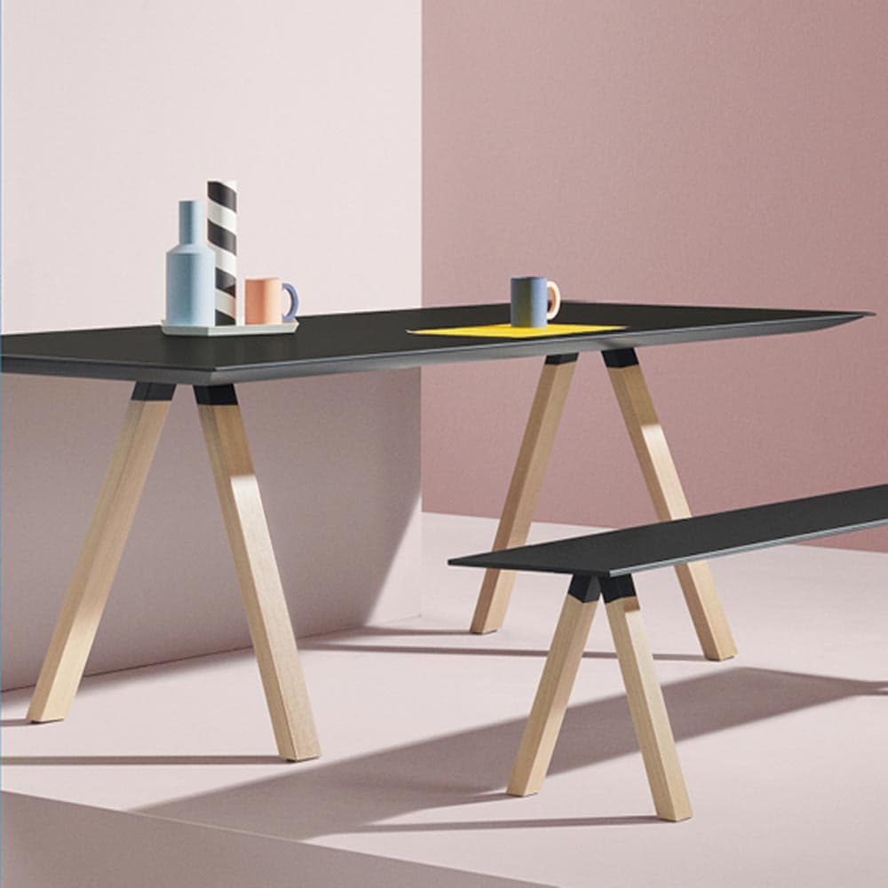 Arki Arkw Wood Office Desk by Pedrali