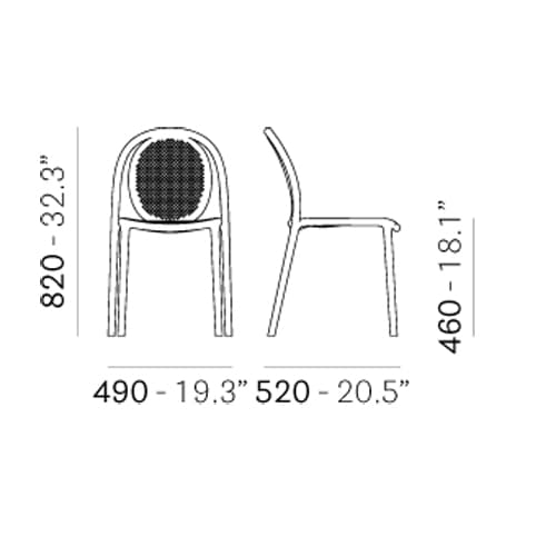 Remind 3730 Dining Chair by Pedrali