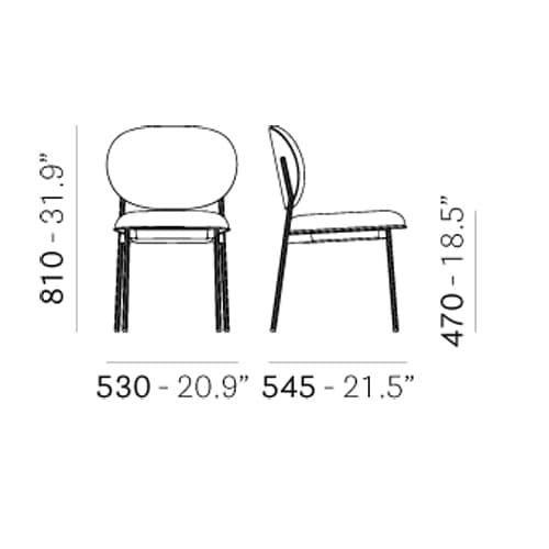 Blume 2950 Dining Chair by Pedrali