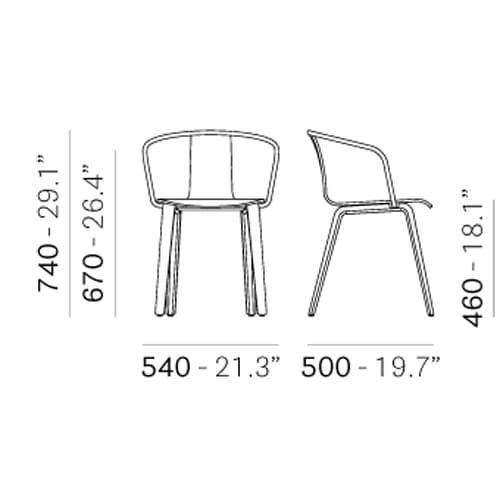 Jamaica 2915 Armchair by Pedrali