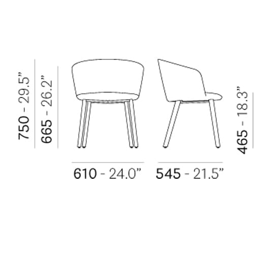 Nym 2837 Dining Chair by Pedrali