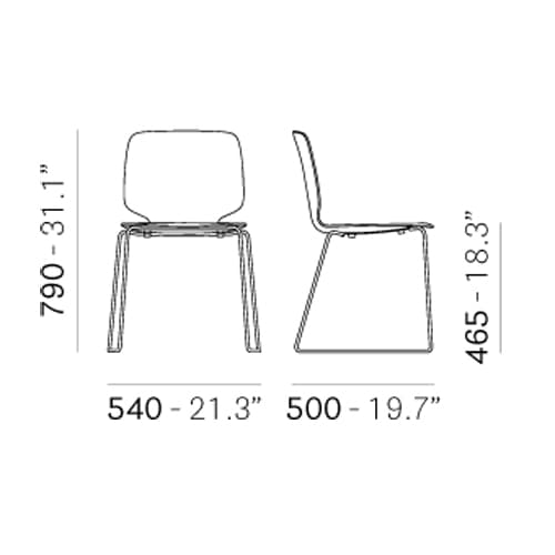 Babila 2740 Dining Chair by Pedrali