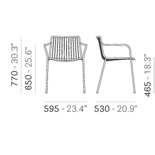 Nolita 3655 Outdoor Chair by Pedrali