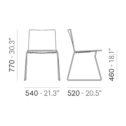 Osaka Metal 5714 Dining Chair by Pedrali