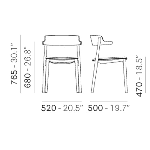 Nemea 2826 Dining Chair by Pedrali