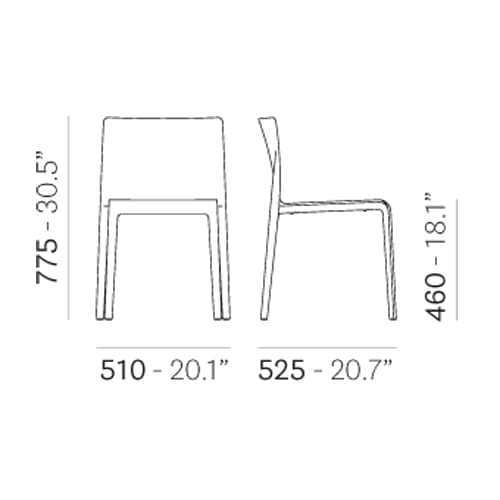 Volt 670 Dining Chair by Pedrali