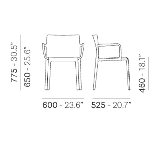 Volt 675 Dining Chair by Pedrali