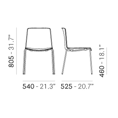 Tweet 890 Dining Chair by Pedrali