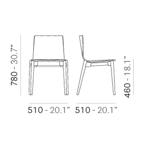 Malmo 390 Dining Chair by Pedrali