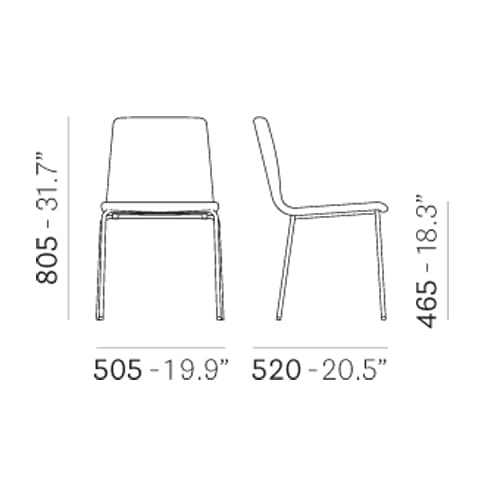 Inga Soft 5683 Dining Chair by Pedrali