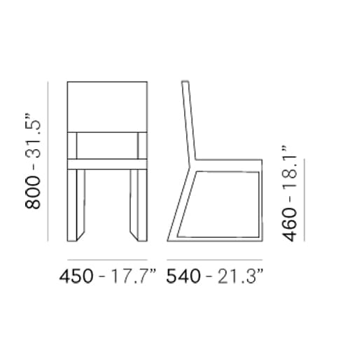 Feel 450 Dining Chair by Pedrali