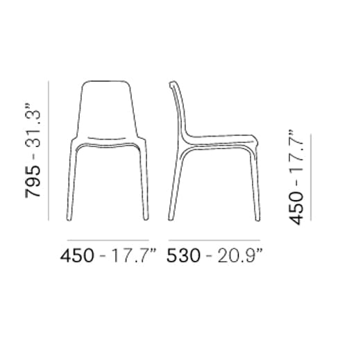 Frida 752 Dining Chair by Pedrali