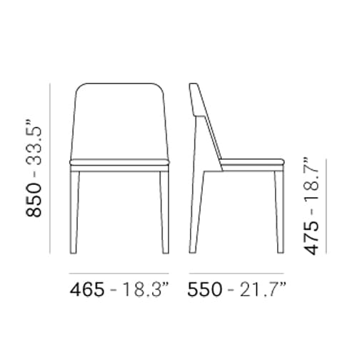 Allure 735 Dining Chair by Pedrali