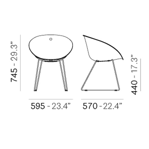 Gliss 921 Armchair by Pedrali