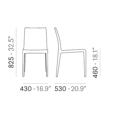 Young 420 Dining Chair by Pedrali