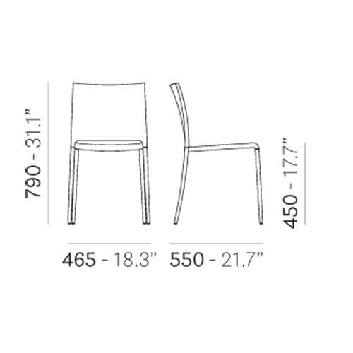 Mya 700 Dining Chair by Pedrali