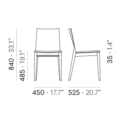 Twig 429 Dining Chair by Pedrali