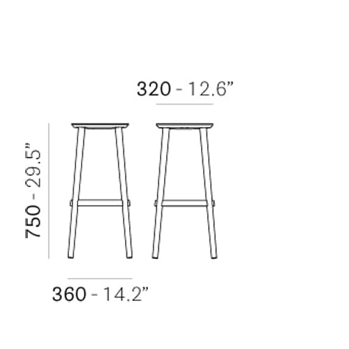 Babila 2706 Bar Stool by Pedrali