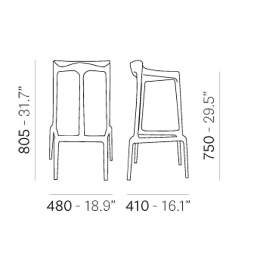 Happy 490 Bar Stool by Pedrali