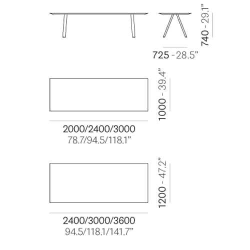 Arki Ark Office Desk by Pedrali