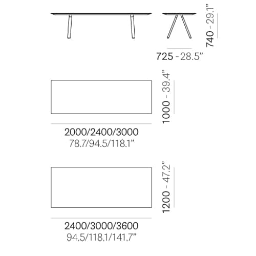 Arki Arkw Wood Office Desk by Pedrali