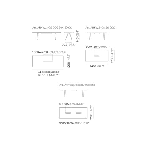 Arki Arkw Wood Cc Office Desk by Pedrali