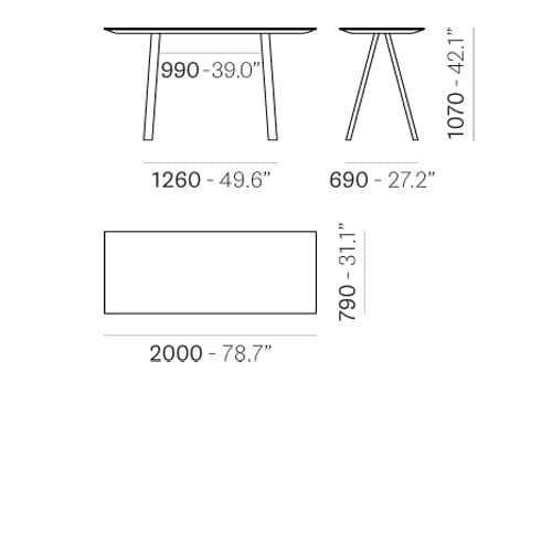 Arki Ark107 Office Desk by Pedrali