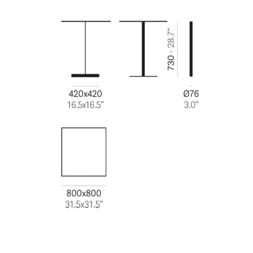 Linea 4320 4321 Coffee Table by Pedrali