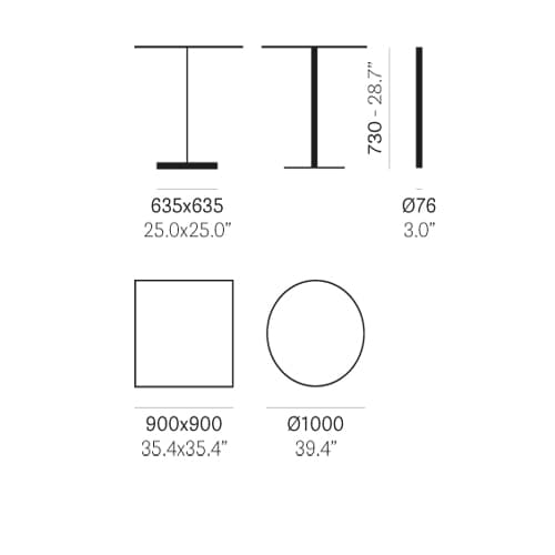 Easy 4761 Coffee Table by Pedrali