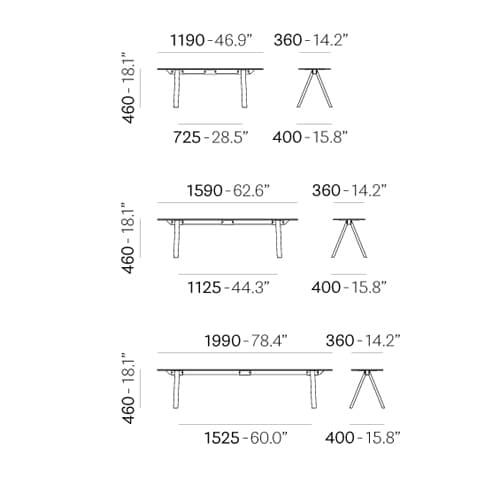 Arki Arkb Bench by Pedrali