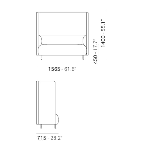 Buddyhub Bdh002 140 Lounger by Pedrali