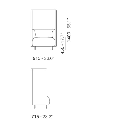 Buddyhub Bdh001 140 Lounger by Pedrali