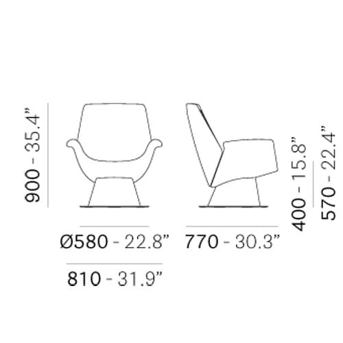 Ila 2021 Lounger by Pedrali