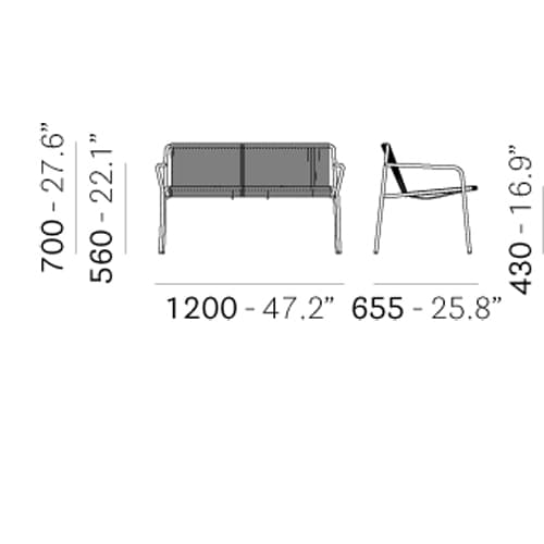 Tribeca 3666 Outdoor Seating by Pedrali