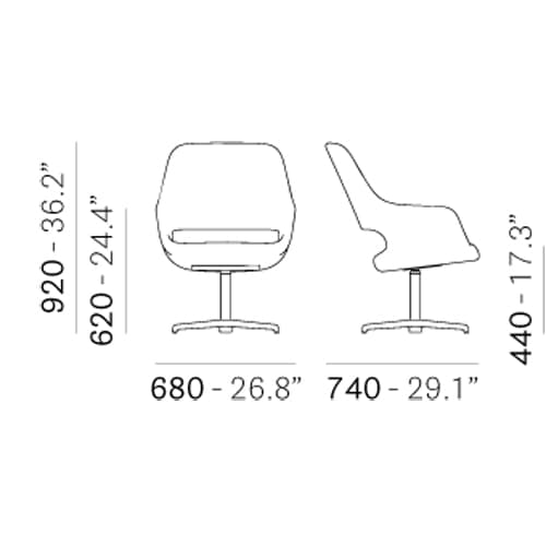 Babila 2789 Armchair by Pedrali