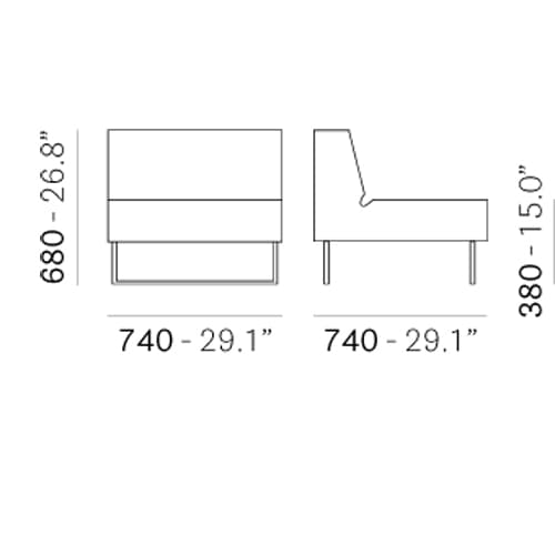 Host Lounge 790 Sofa by Pedrali