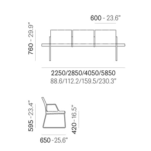 Plural P0 Outdoor Seating by Pedrali