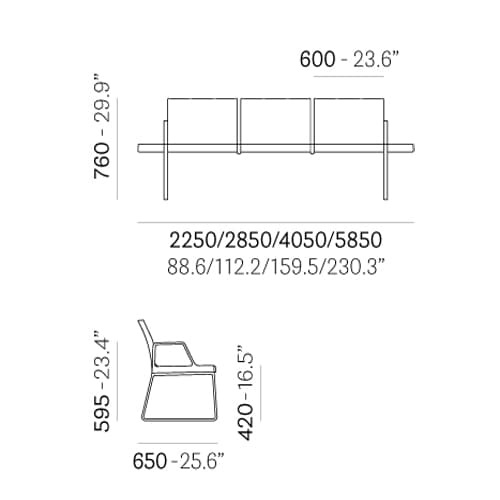 Plural P0 2023 Outdoor Seating by Pedrali