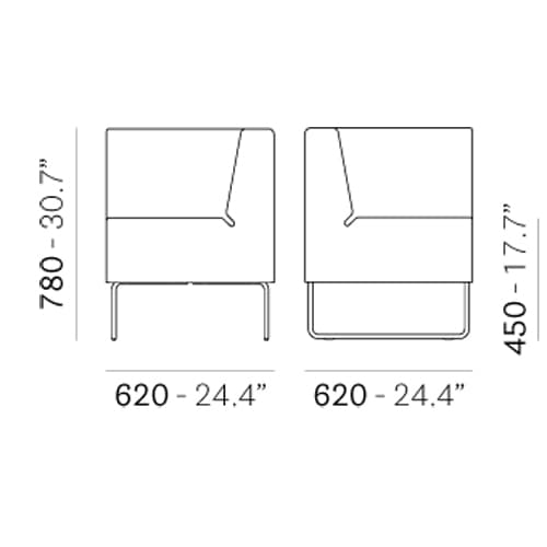 Host 202 Sofa by Pedrali